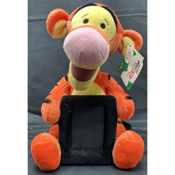THE DISNEY STORE TIGGER PLUSH WITH PICTURE FRAME-Winnie The Pooh Vintage - Picture 1 of 7
